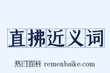 直拂近义词是什么意思的图片